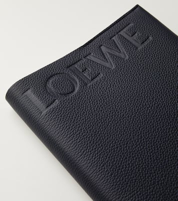 Debossed leather notebook | Loewe
