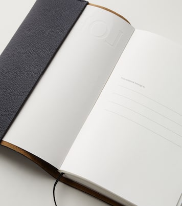 Debossed leather notebook | Loewe