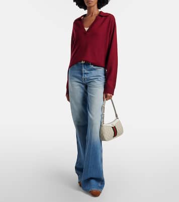 Ophidia Small leather shoulder bag | Gucci