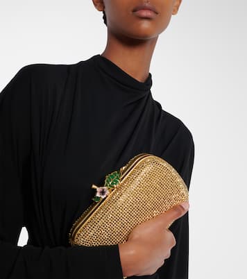 Clutch Knot in pelle con cristalli | Bottega Veneta