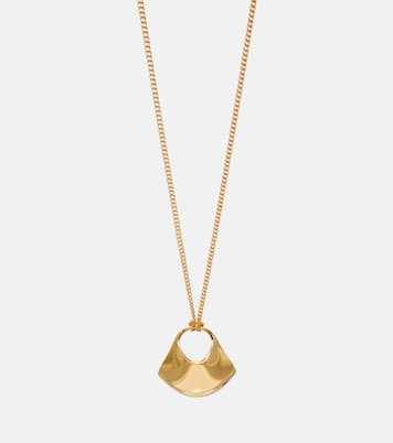 Lotus Small gold-plated pendant necklace | Khaite