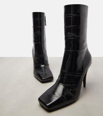 Sliced Square 95 leather ankle boots | Givenchy