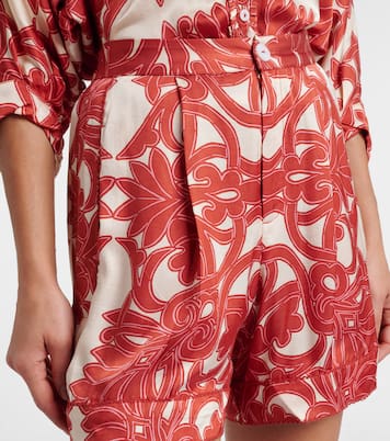 Isabelle printed high-rise shorts | Poupette St Barth