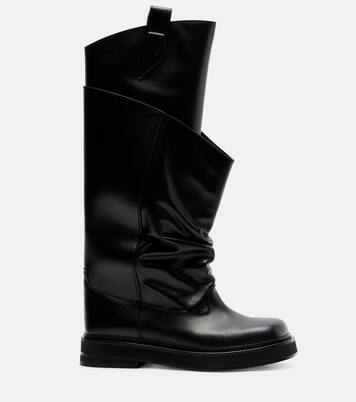 Passeggiata leather combat boots | The Attico