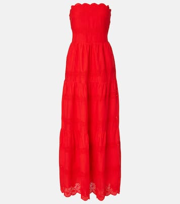 Sophie broderie anglaise cotton maxi dress | Melissa Odabash