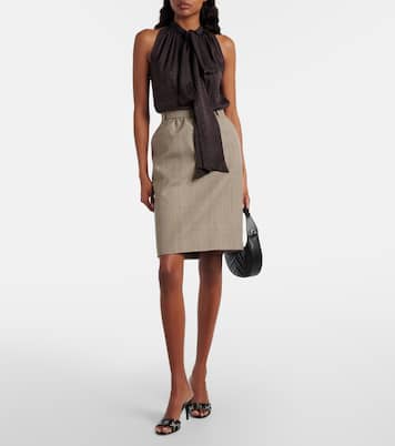 Erin GG embellished leather-trimmed mules | Gucci