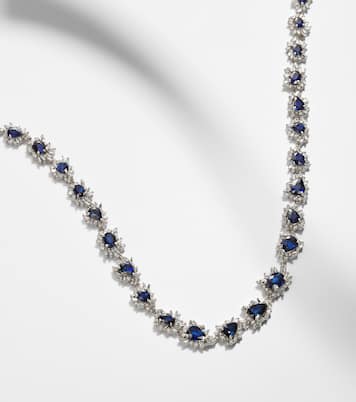 Collier en or blanc 18 ct, saphirs et diamants | Suzanne Kalan