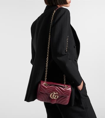 Schultertasche GG Marmont Small aus Leder | Gucci
