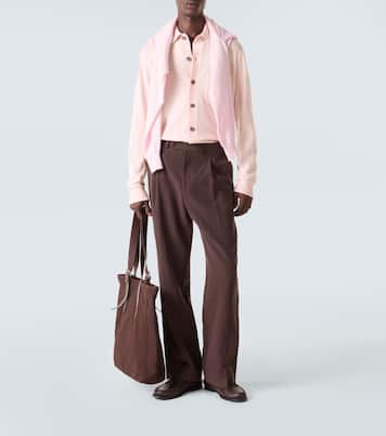 Cotton and cashmere overshirt | Allude