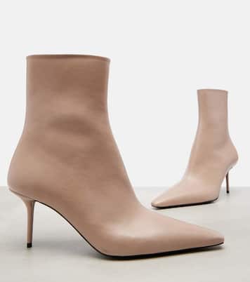 Ashley 75 leather ankle boots | Saint Laurent