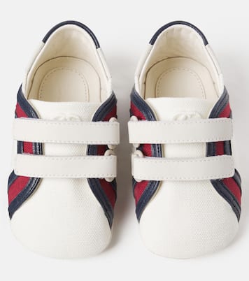 Baby Sneakers aus Canvas mit Veloursleder | Gucci Kids