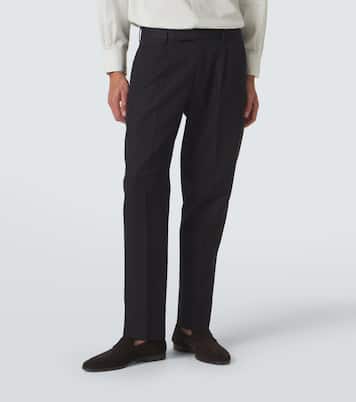 Gerade Hose aus Baumwolle und Leinen | Zegna