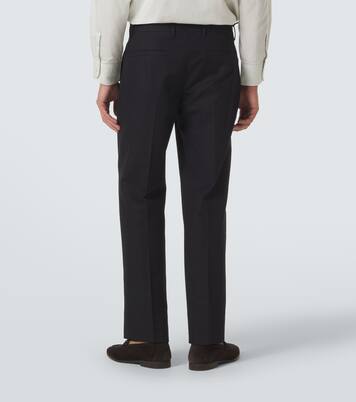 Gerade Hose aus Baumwolle und Leinen | Zegna