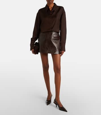 Minirock Rory aus Leder | The Frankie Shop