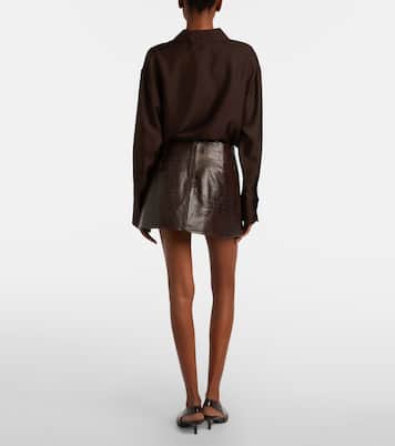 Minirock Rory aus Leder | The Frankie Shop