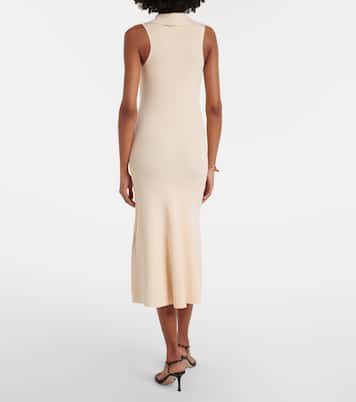 Mira ribbed-knit midi dress | Victoria Beckham
