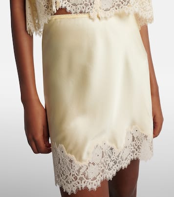 Giulietta lace-trimmed silk miniskirt | Dôen