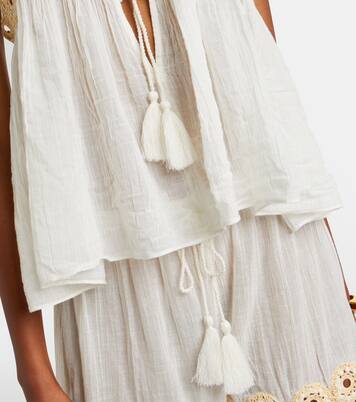 Alessia crochet-trimmed cotton gauze top | Ulla Johnson