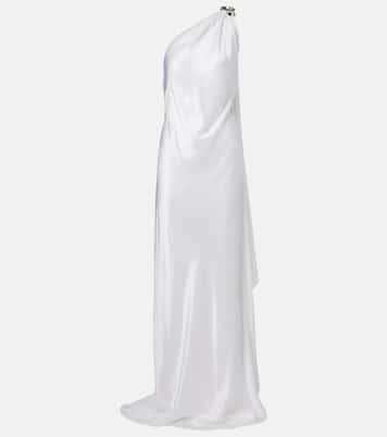 Posie one-shoulder satin gown | Ralph Lauren Collection