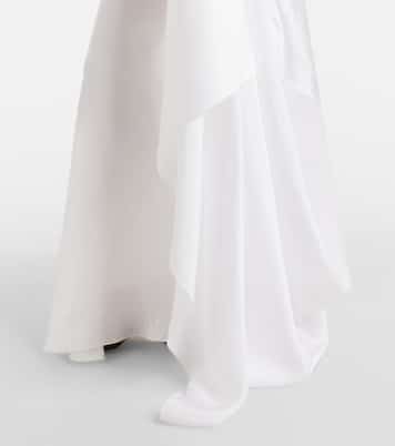 Posie one-shoulder satin gown | Ralph Lauren Collection