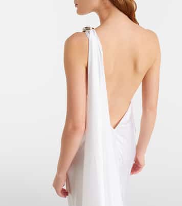 Posie one-shoulder satin gown | Ralph Lauren Collection