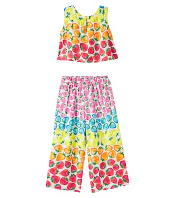 Set Morango Rainbow aus Top und Hose | Fábula