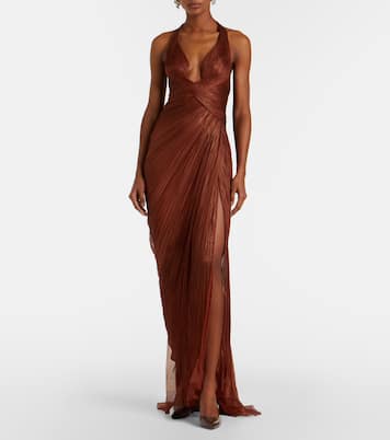 Robe Milagros aus Seidenmusselin | Maria Lucia Hohan