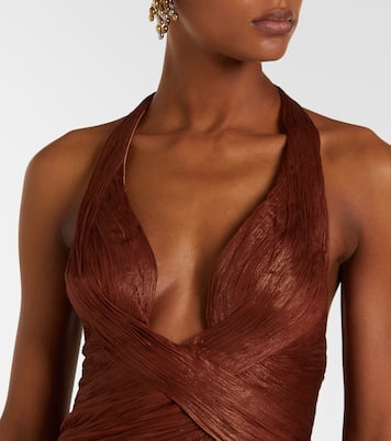 Robe Milagros aus Seidenmusselin | Maria Lucia Hohan