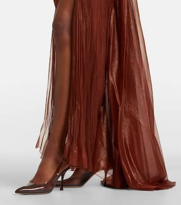 Robe Milagros aus Seidenmusselin | Maria Lucia Hohan