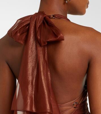 Robe Milagros aus Seidenmusselin | Maria Lucia Hohan