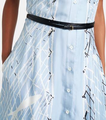 Robe chemise Kiera en soie imprimée | Altuzarra