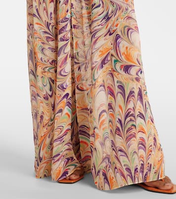 Caftán Chloe de georgette estampado | Alexandra Miro
