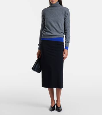 Pull à col roulé en laine et cachemire | Jil Sander