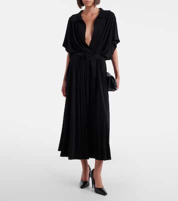 Belted oversized midi dress | Norma Kamali