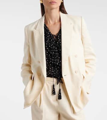 Blazer Casual Sophistication en mezcla de lino y algodón | Dorothee Schumacher