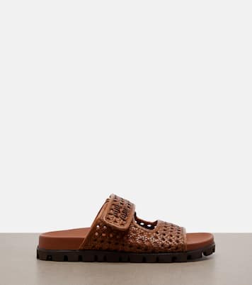 Sandalen aus Leder | Miu Miu