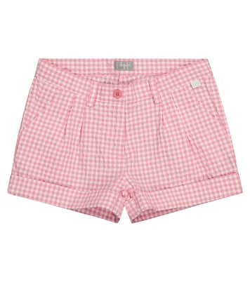 Gingham cotton-blend shorts | Il Gufo