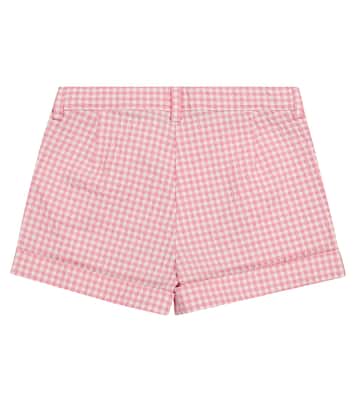 Gingham cotton-blend shorts | Il Gufo