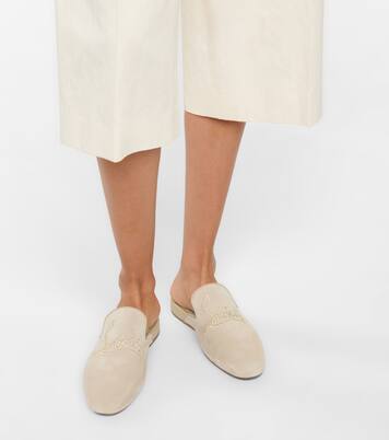 Slippers Navy Coolito Donna in suede | Christian Louboutin