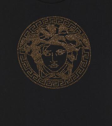Medusa embellished cotton T-shirt | Versace Kids