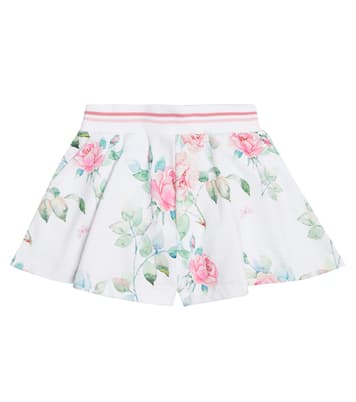 Floral cotton shorts | Monnalisa