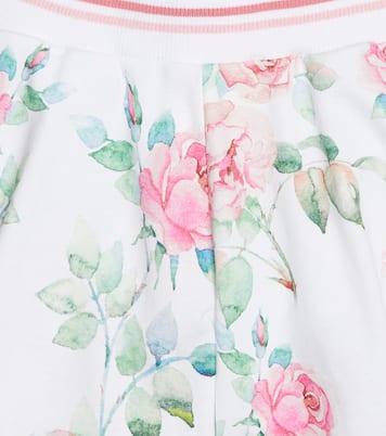 Floral cotton shorts | Monnalisa