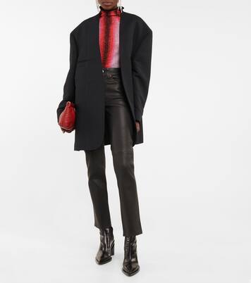 High-Rise-Hose 70s aus Leder | Re/Done