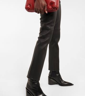 High-Rise-Hose 70s aus Leder | Re/Done