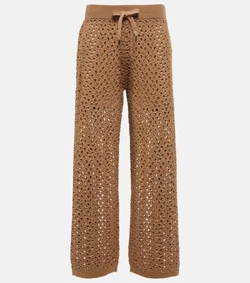 Pantalon en coton, lin et soie | Brunello Cucinelli