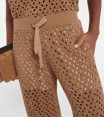 Pantalon en coton, lin et soie | Brunello Cucinelli