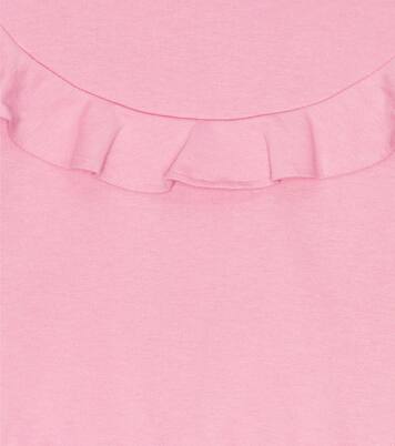 Ruffled cotton sweatshirt | Il Gufo