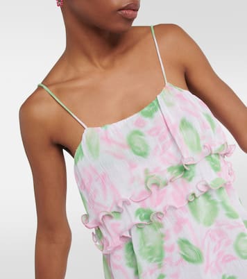 Floral georgette minidress | Ganni