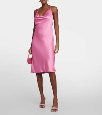 Robe midi en satin | Norma Kamali