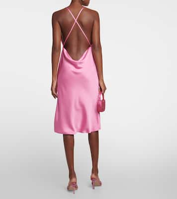 Robe midi en satin | Norma Kamali